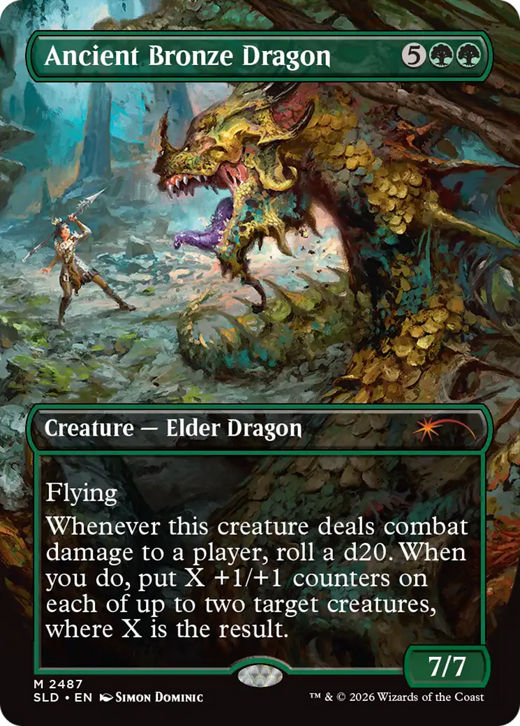 Ancient Bronze Dragon (2487) (Borderless) (SLD)