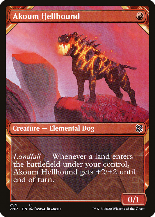 Akoum Hellhound (299) (Showcase) - Foil
