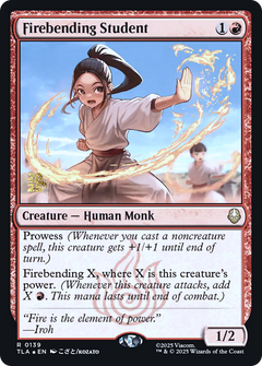 Firebending Student (0139) (Prerelease) (PTLA) - Foil