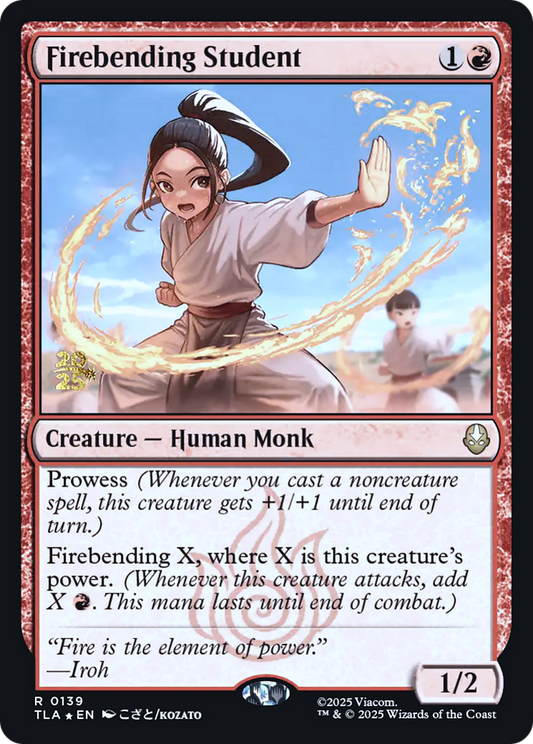 Firebending Student (0139) (Prerelease) (PTLA) - Foil