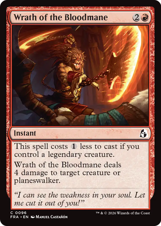 Wrath of the Bloodmane (FRA) - Foil