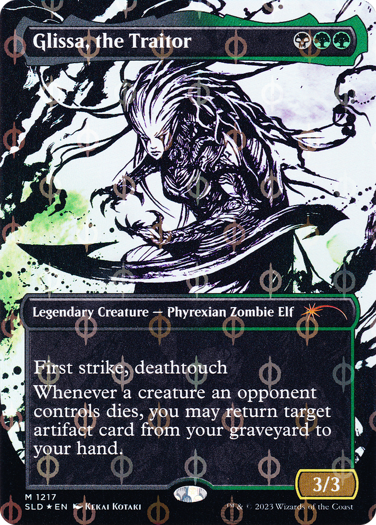Glissa, the Traitor (1217) (Borderless) - Compleat Foil