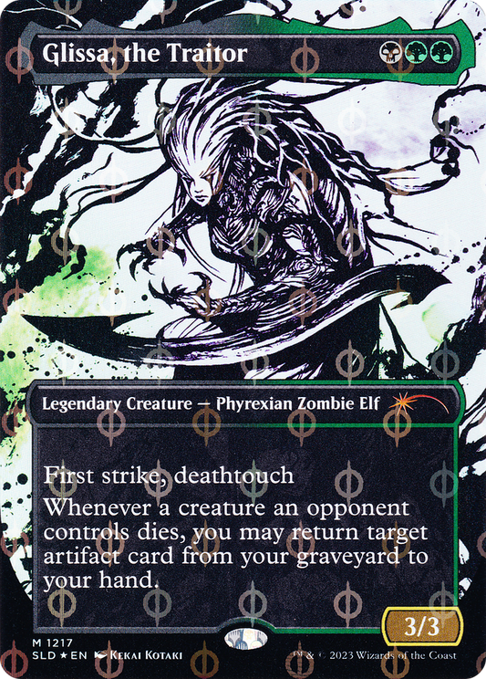 Glissa, the Traitor (1217) (Borderless) - Compleat Foil