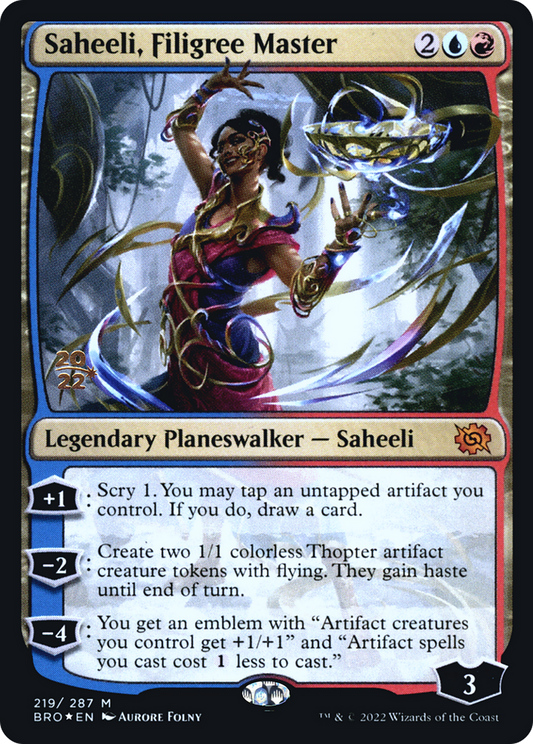 Saheeli, Filigree Master (219) (Prerelease) - Foil