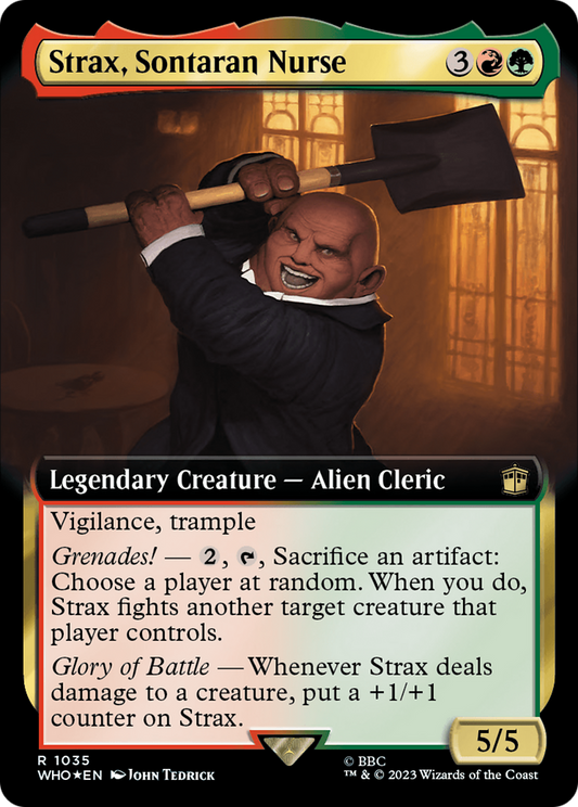 Strax, Sontaran Nurse (1035) (Extended Art) - Surge Foil