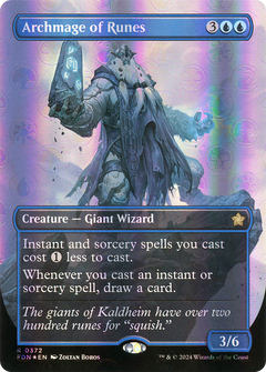 Archmage of Runes (0372) (Borderless) - Mana Foil
