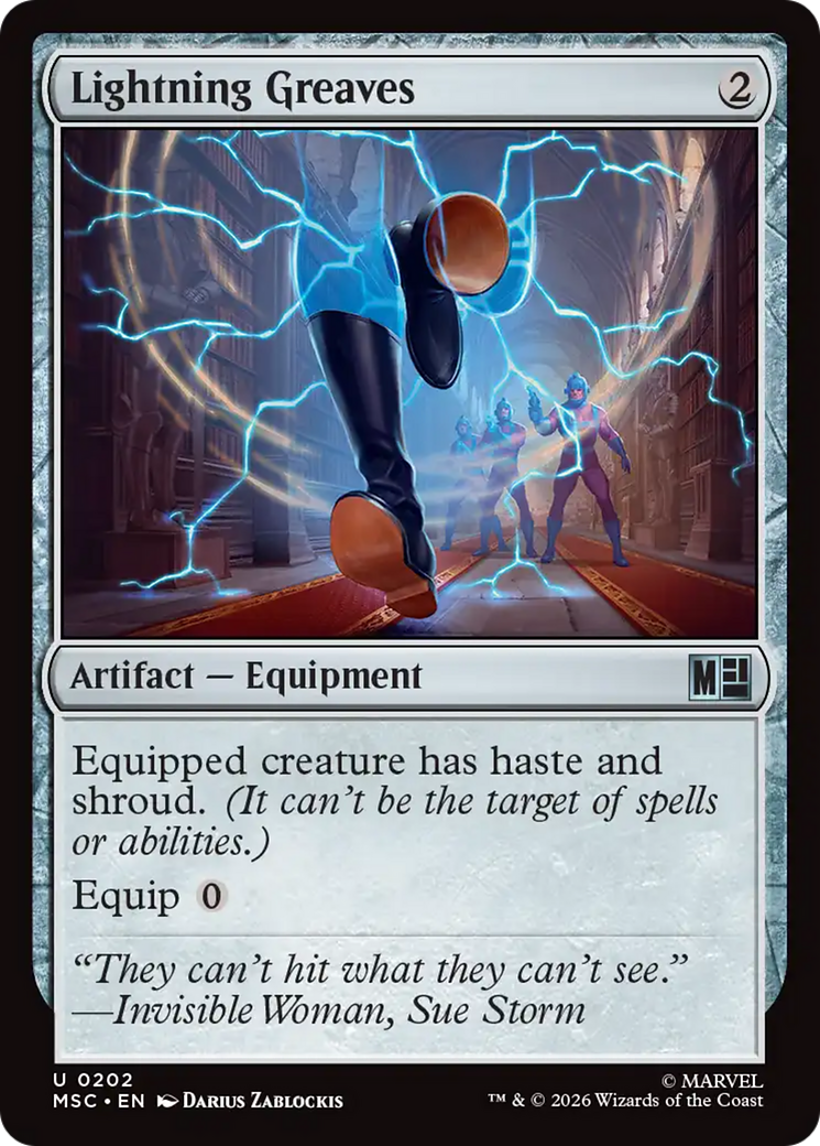 Lightning Greaves (MSC) - Surge Foil