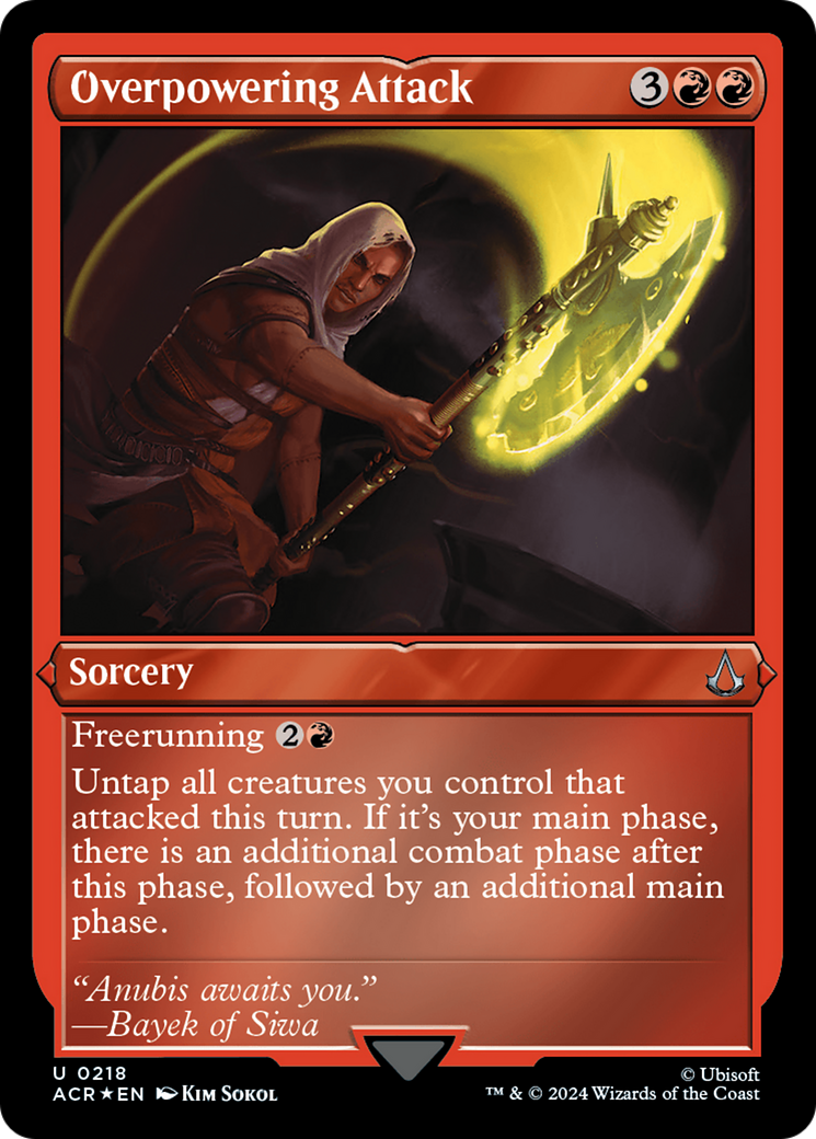 Overpowering Attack (0218) - Foil Etched