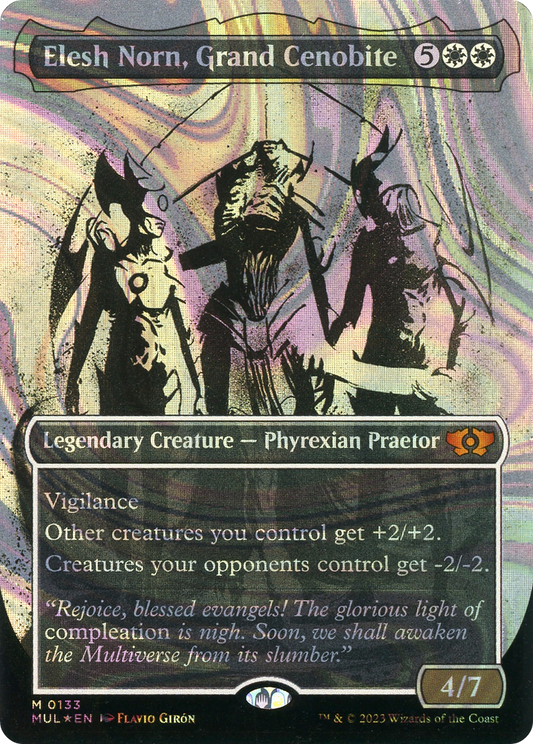 Elesh Norn, Grand Cenobite (0133) (Borderless) (Showcase) - Halo Foil
