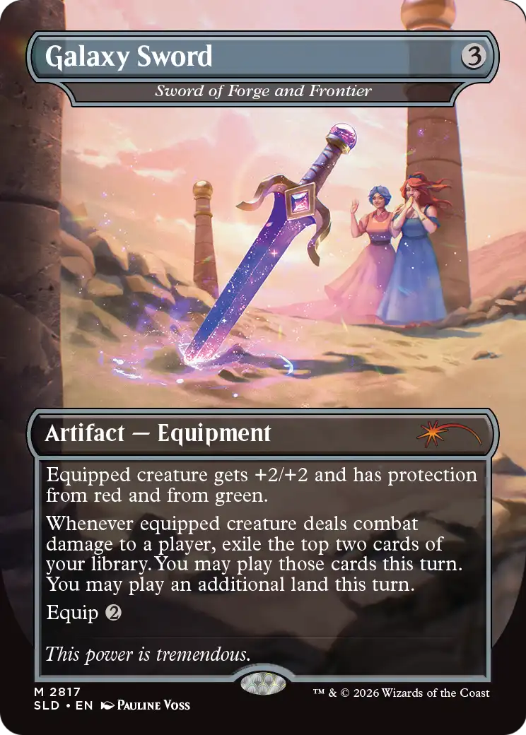 Galaxy Sword [Sword of Forge and Frontier] (2817) (Borderless) (SLD) - Foil