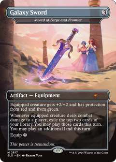 Galaxy Sword [Sword of Forge and Frontier] (2817) (Borderless) (SLD) - Foil