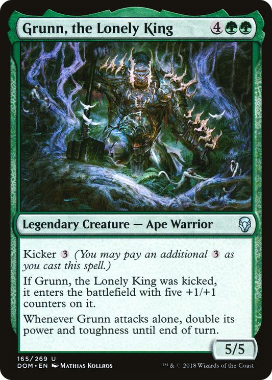 Grunn, the Lonely King - Foil