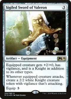 Sigiled Sword of Valeron (244) (Prerelease) - Foil