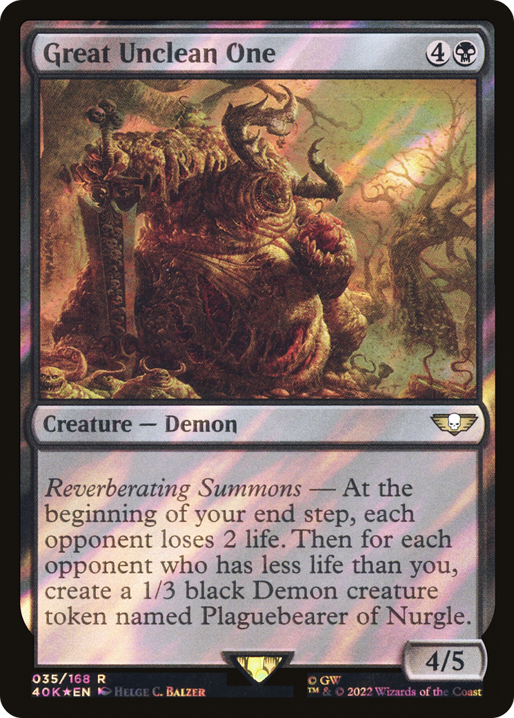 Great Unclean One - Surge Foil