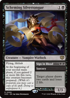 Scheming Silvertongue // Sign in Blood (0099) (Promo Pack) (PSOS) - Foil
