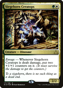 Siegehorn Ceratops (171) (Prerelease) - Foil