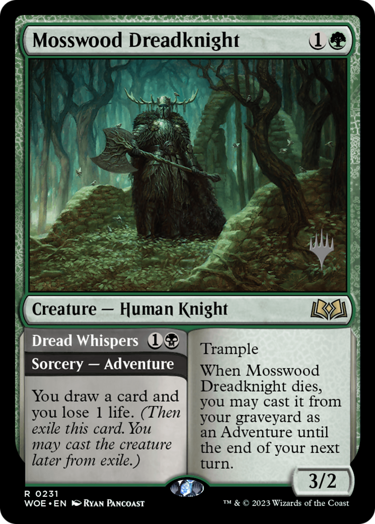 Mosswood Dreadknight // Dread Whispers (0231) (Promo Pack) - Foil