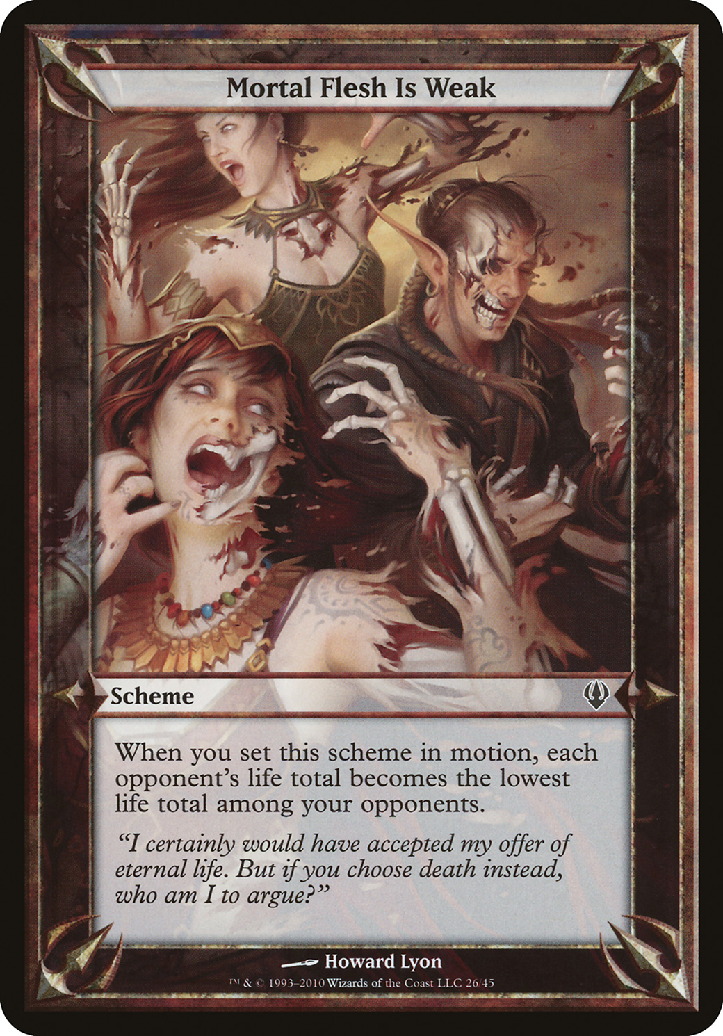 Mortal Flesh is Weak