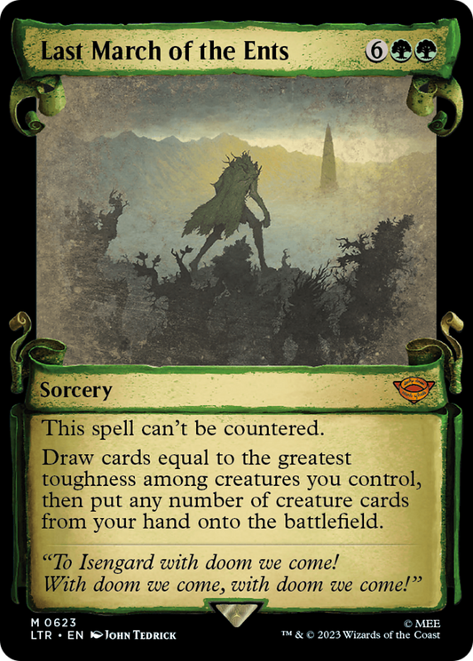 Last March of the Ents (0623) (Showcase) - Silver Foil