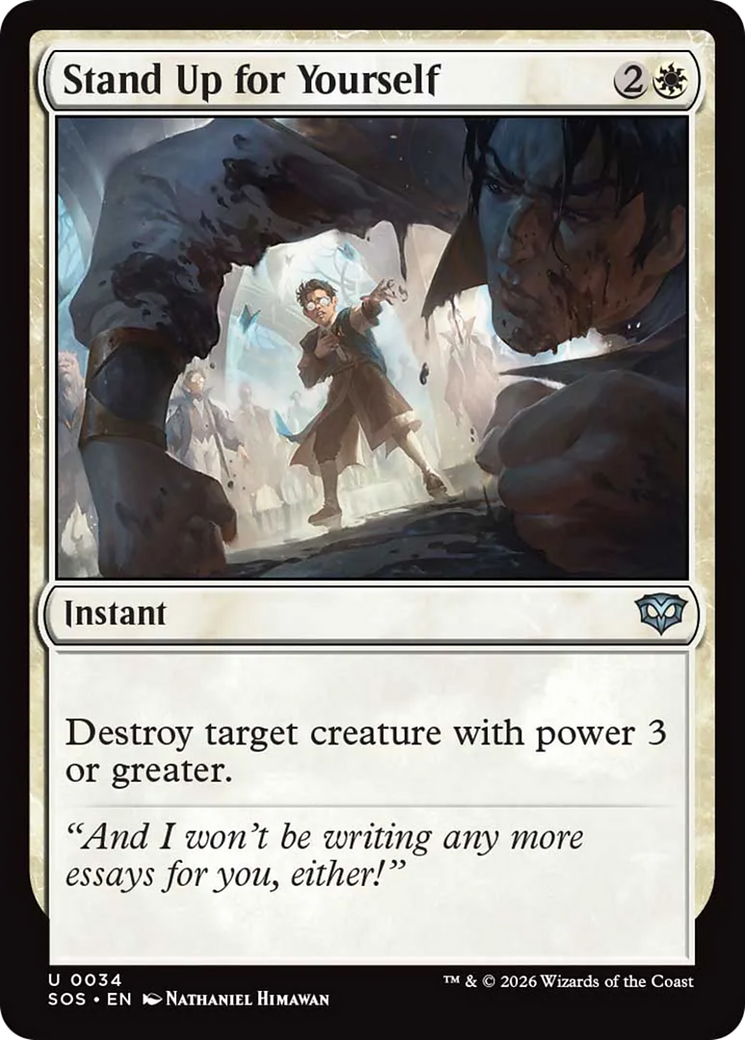 Stand Up for Yourself (SOS) - Foil