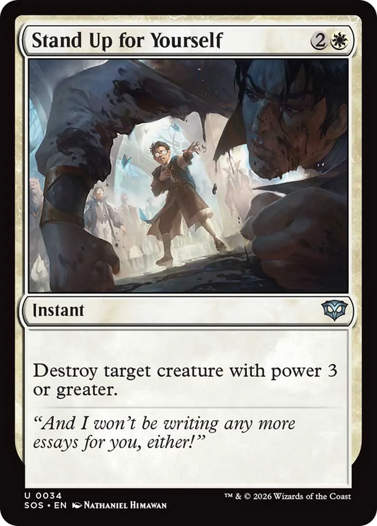 Stand Up for Yourself (SOS) - Foil