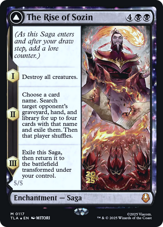 The Rise of Sozin // Fire Lord Sozin (0117) (Prerelease) (PTLA) - Foil
