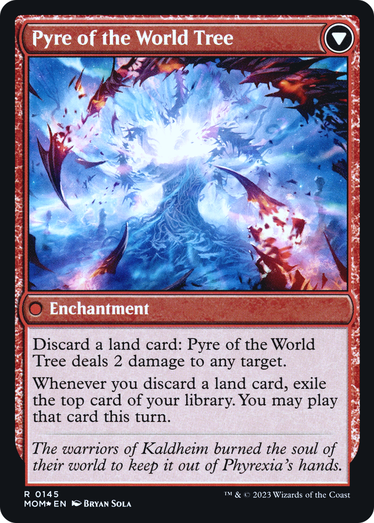 Invasion of Kaldheim // Pyre of the World Tree (0145) (Prerelease) (PMOM) - Foil