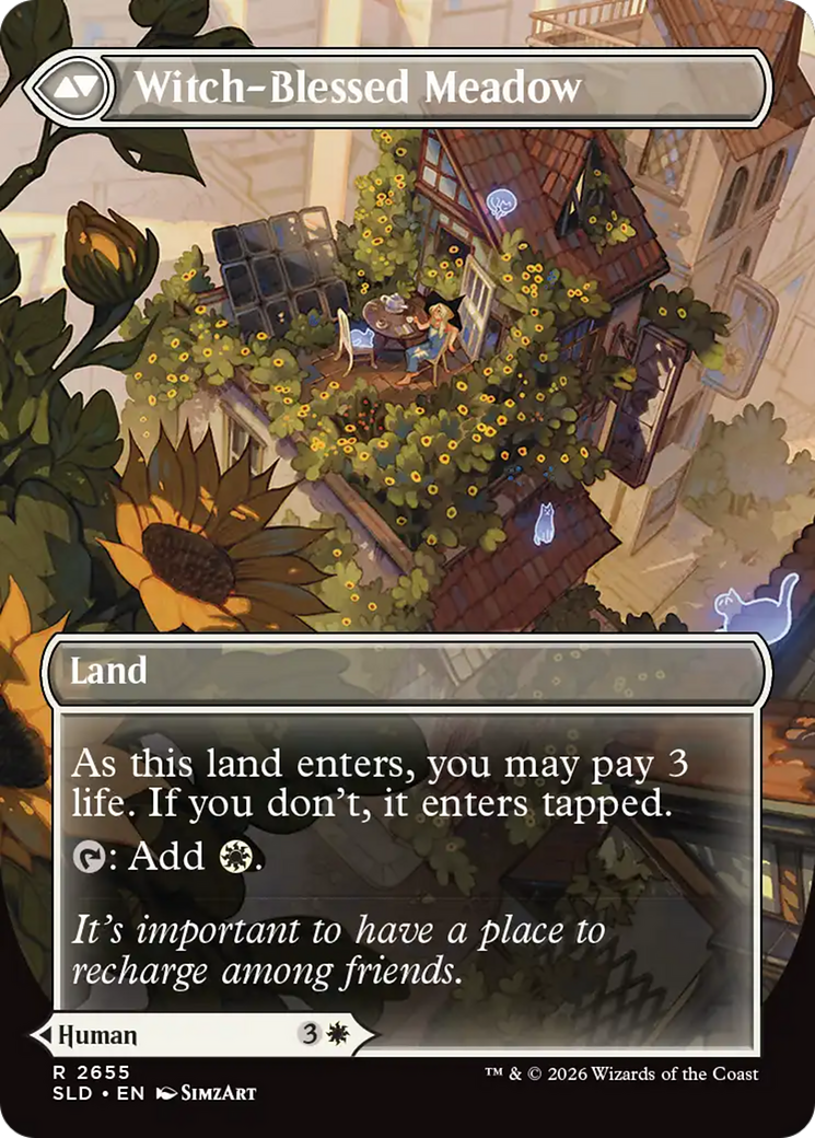 Witch Enchanter // Witch-Blessed Meadow (2655) (Borderless) (SLD)