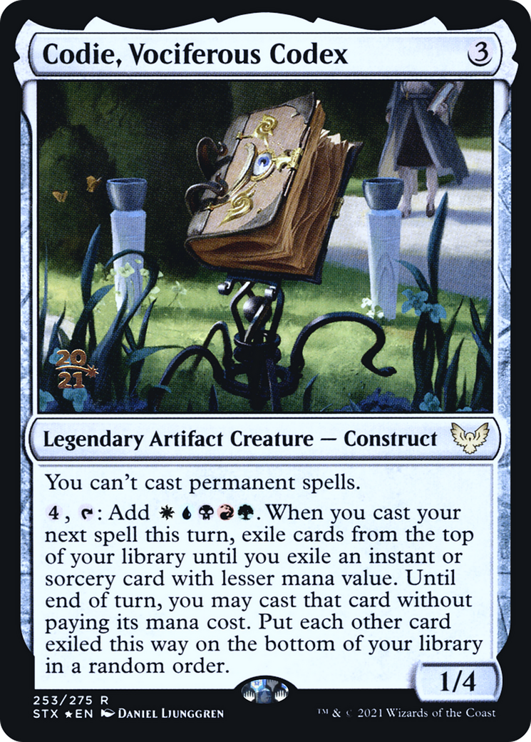 Codie, Vociferous Codex (253) (Prerelease) - Foil