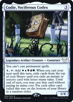 Codie, Vociferous Codex (253) (Prerelease) - Foil