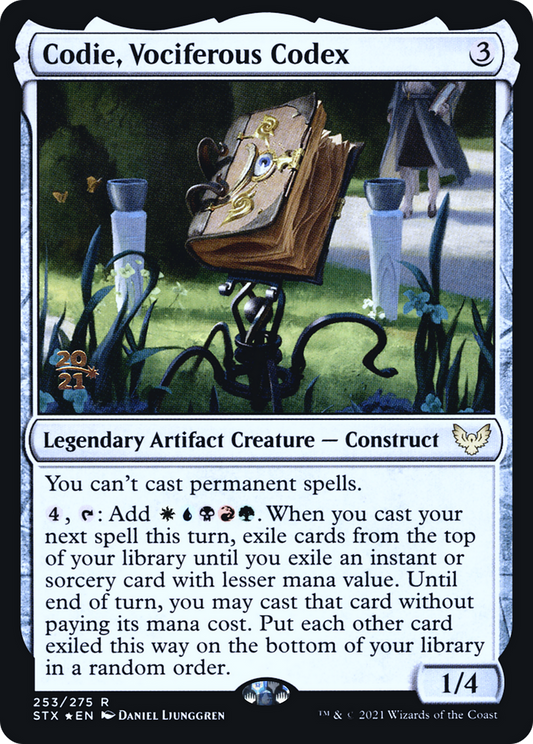Codie, Vociferous Codex (253) (Prerelease) - Foil