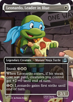Leonardo, Leader in Blue (0196) (Borderless) (TMT) - Foil