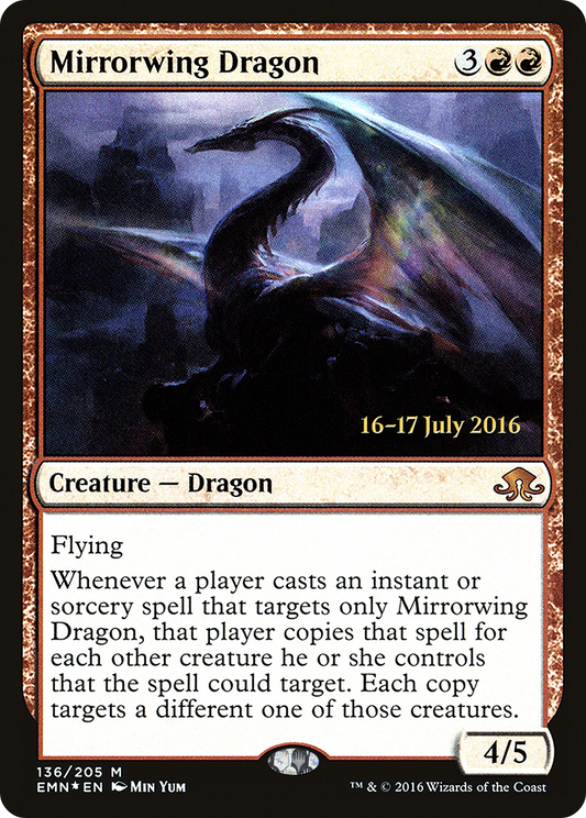 Mirrorwing Dragon (136) (Prerelease) - Foil
