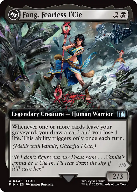 Fang, Fearless l'Cie // Ragnarok, Divine Deliverance (0446) (Extended Art) - Foil