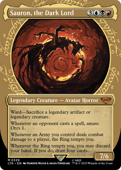 Sauron, the Dark Lord (0329) (Borderless) (Showcase) - Foil