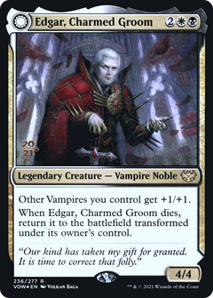 Edgar, Charmed Groom // Edgar Markov's Coffin (236) (Prerelease) (PVOW) - Foil