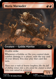 Moria Marauder (0773) (Extended Art) - Surge Foil