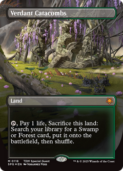 Verdant Catacombs (0118) (Borderless) - Dragonscale Foil