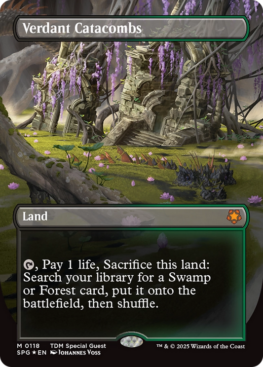 Verdant Catacombs (0118) (Borderless) - Dragonscale Foil