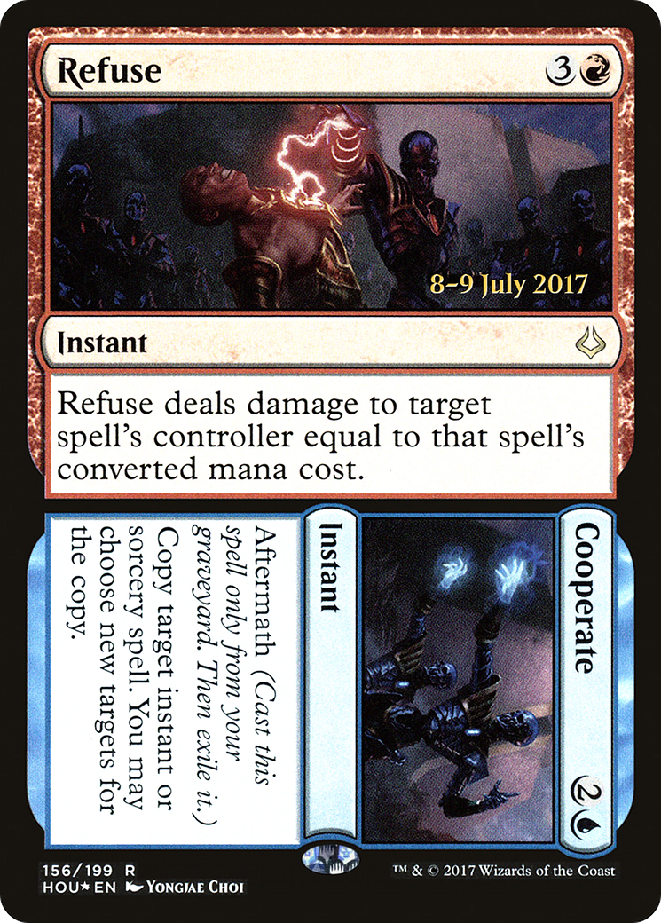 Refuse // Cooperate (156) (Prerelease) - Foil