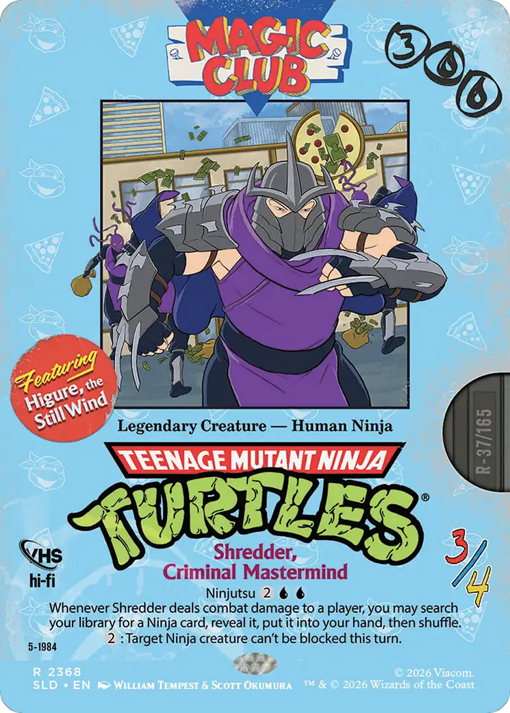 Shredder, Criminal Mastermind [Higure, the Still Wind] (2368) (Showcase) (SLD) - Foil
