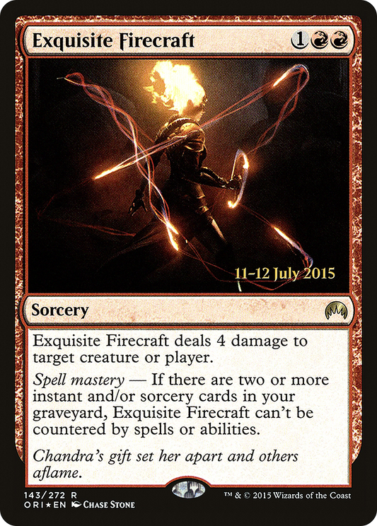 Exquisite Firecraft (143) (Prerelease) - Foil