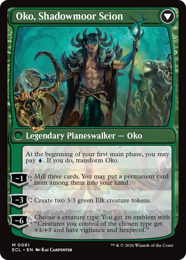 Oko, Lorwyn Liege // Oko, Shadowmoor Scion (0061) (Promo Pack) (PECL) - Foil