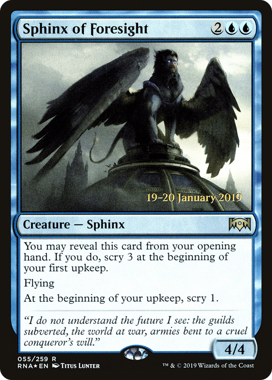 Sphinx of Foresight (055) (Prerelease) - Foil