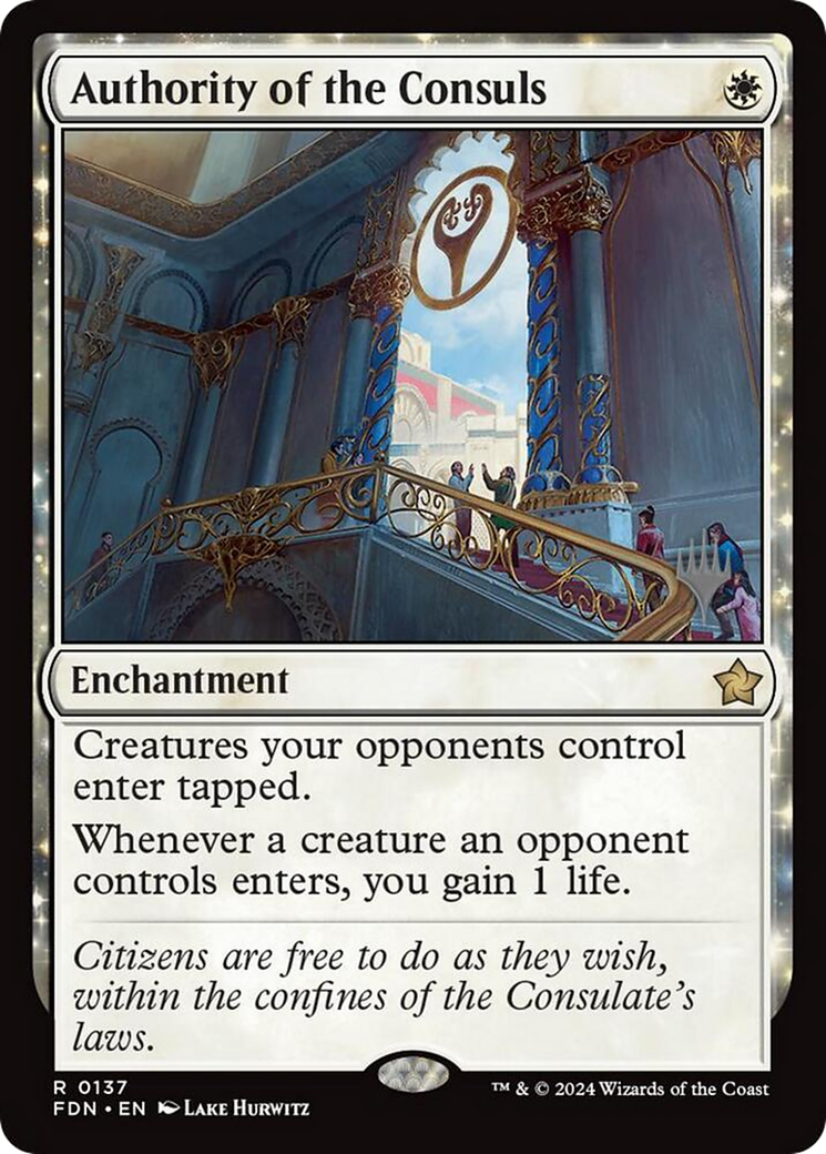 Authority of the Consuls (0137) (Promo Pack) (PFDN)