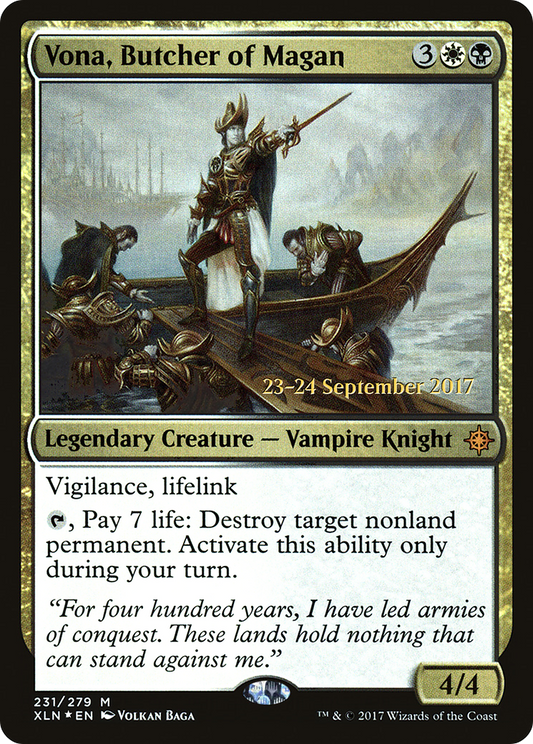 Vona, Butcher of Magan (231) (Prerelease) - Foil