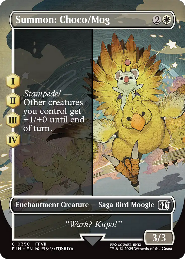 Summon: Choco/Mog (0358) (Borderless)