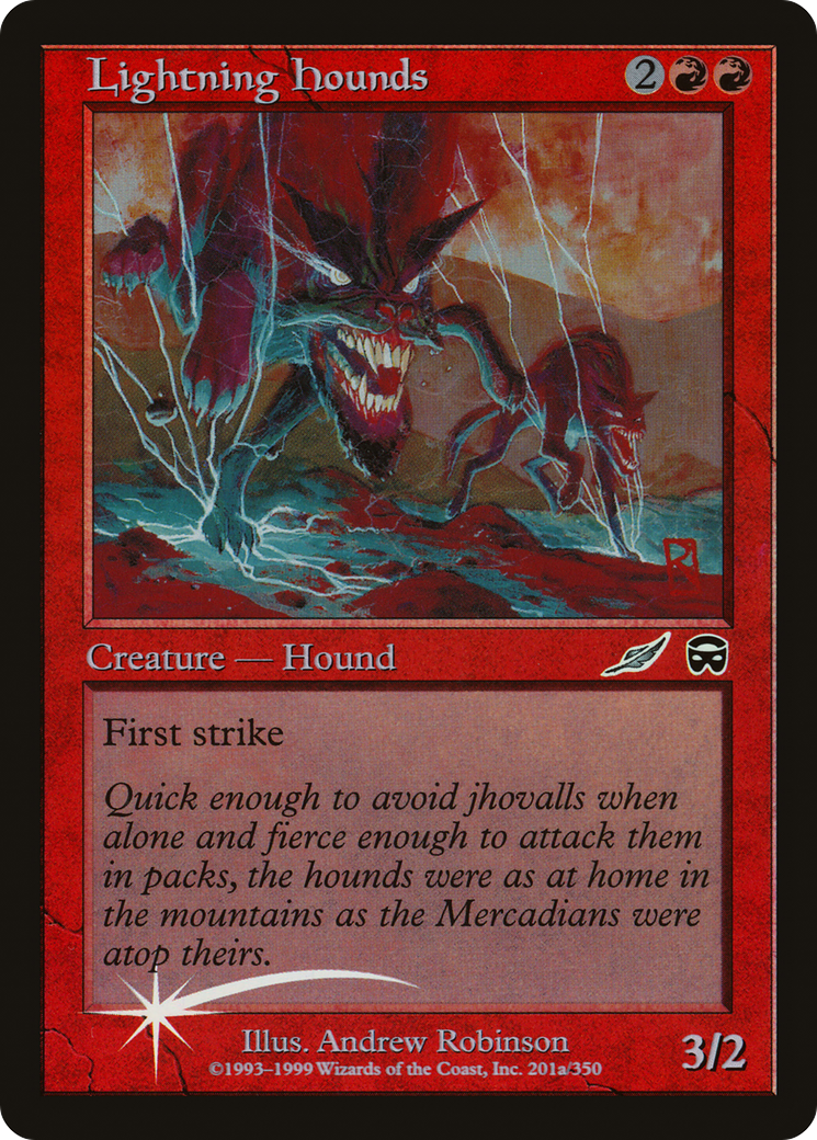 Lightning Hounds (201a) (Media) (PMEI) - Foil