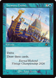 Treasure Cruise (0001) (Retro Frame) (PEWK) - Foil