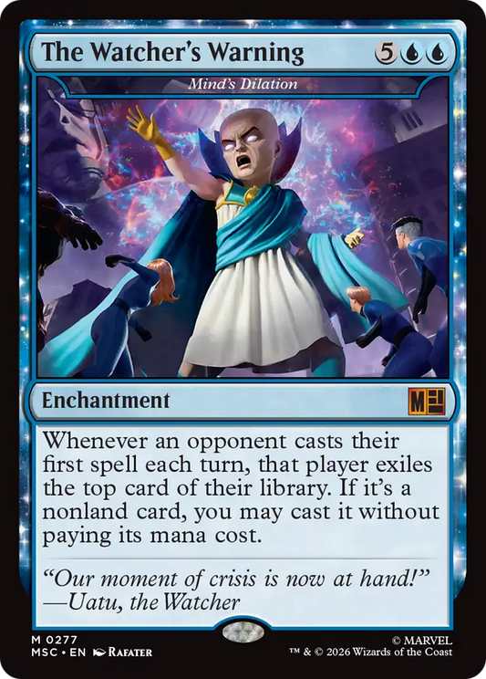 The Watcher's Warning [Mind's Dilation] (MSC) - Surge Foil